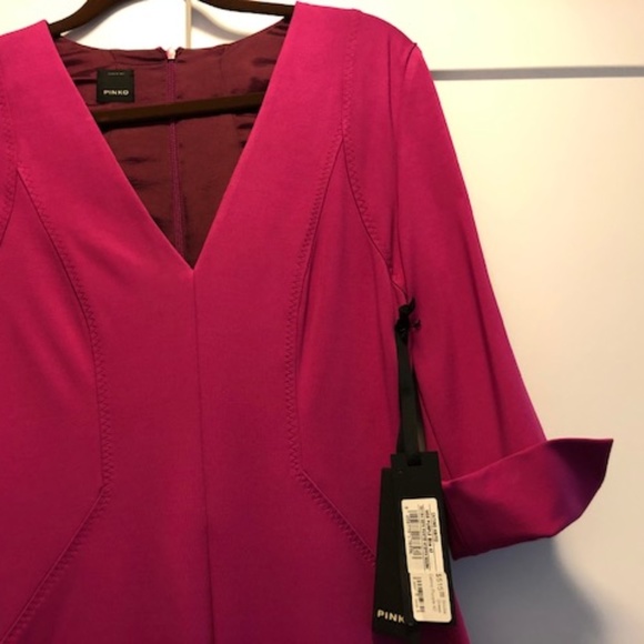 PINKO Catino Fuschia Scuba Dress - NWT - Picture 3 of 4
